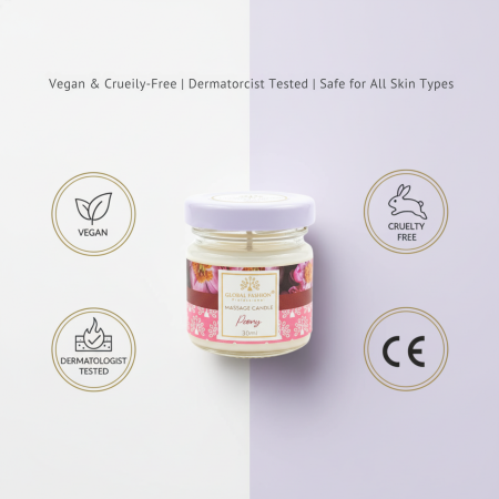Global Fashion Massage Candle – 30 ml Aromatherapy Spa Candle in 21 Scents