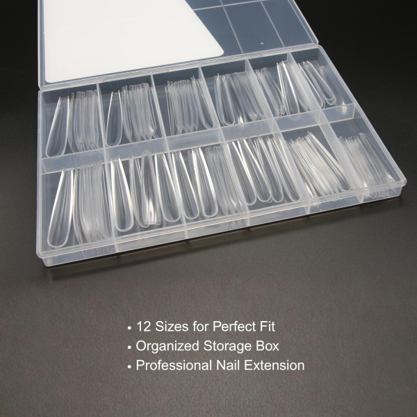 Half Cover Gel Tips 120pcs – Clear Nail Extensions | Stiletto Nail Extension Tips Gel Forms Kit | اطراف اظافر
Half Cover Gel Tips 120pcs – Clear Nail Extensions | Stiletto Dual Nail Forms Reusable Extensions | اظافر صناعية