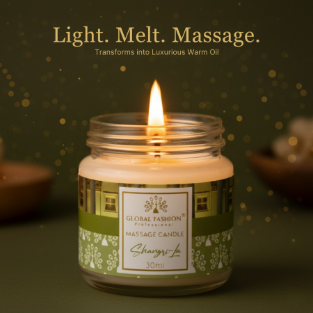 Global Fashion Massage Candle – 30 ml Aromatherapy Spa Candle in 21 Scents