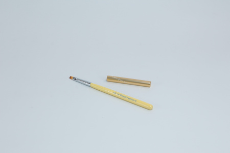 Flat, straight, synthetic gel brush #4, Global Fashion, GF-16-4-yellow