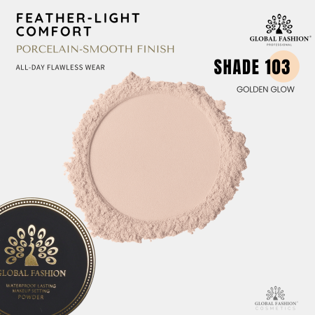 Global Fashion powder close up smooth matte texture بودرة لقطة مقربة
