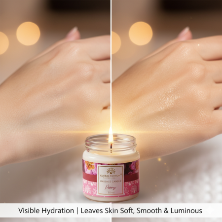 Global Fashion Massage Candle – 30 ml Aromatherapy Spa Candle in 21 Scents