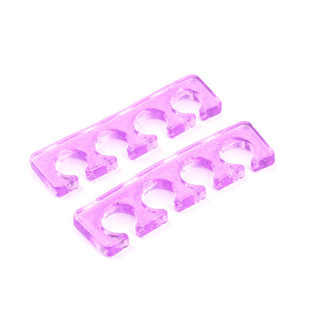 Silicone finger separators (spreaders), lilac, 1 pair