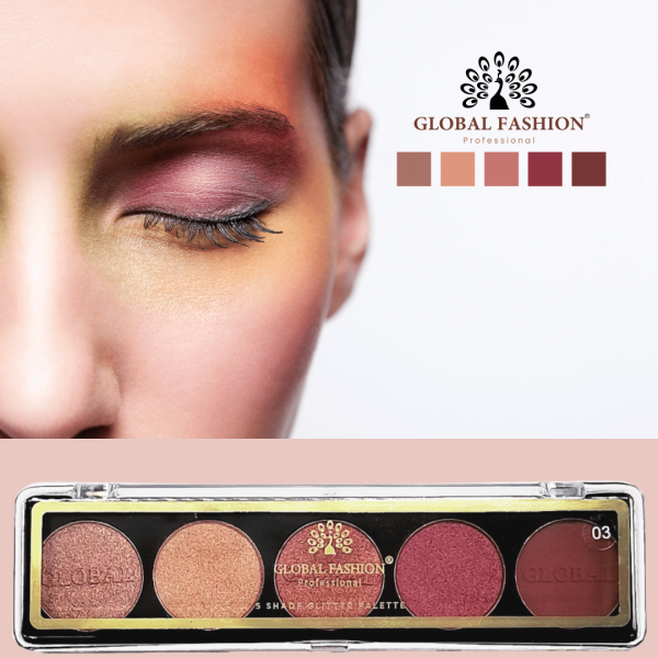 Global Fashion eyeshadow palette preview matte shimmer finish باليت ظلال عيون
