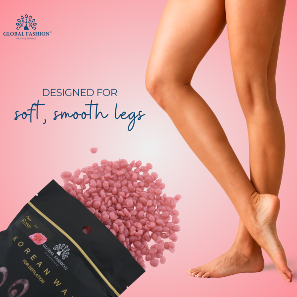 Global Fashion Korean Hard Wax ROSE 1000g professional hair removal wax