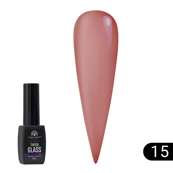 Stained glass gel polish Global Fashion 8 ml, Tinted Glass 15