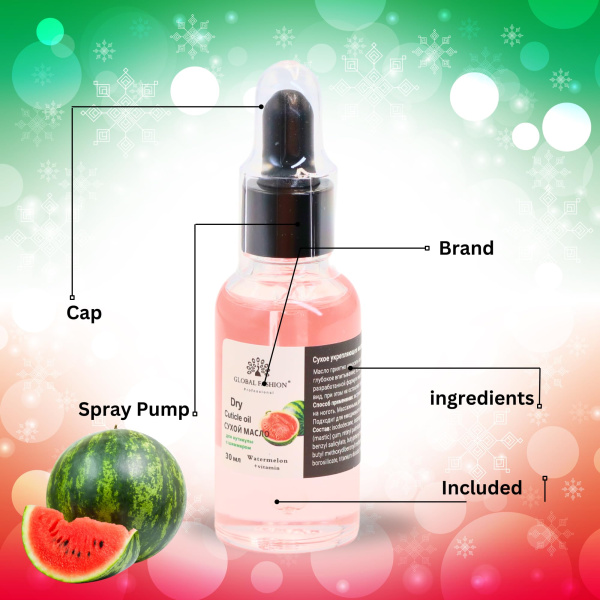 Global Fashion Professional Cuticle Oil – Natural Nail & Skin Care Blend