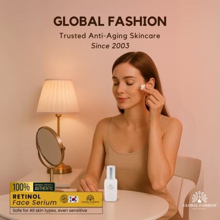 Retinol Anti-Aging Face Serum 50ml Serum Close Up - Hydrating Anti Aging Facial Treatment | سيروم للوجه صورة مقربة