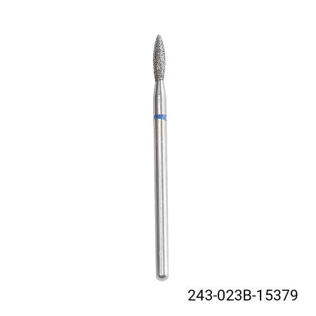 Diamond Cuticle Bit, Flame, Blue Notch 243023B