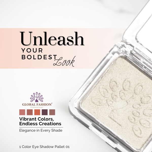 Global Fashion single eyeshadow preview matte shimmer finish ظلال عيون