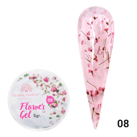 Gel with dried flowers 5 gr, Flower Gel 08