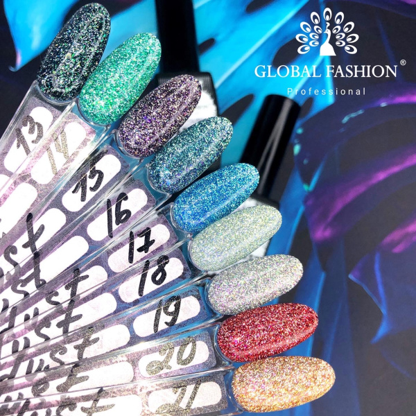 Stardust Glitter Gel Polish – 8 ml Shade 13 – Holographic Shine
