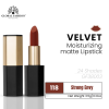 Velvet Moisturizing Matte Lipstick – Smudge-Proof (Shade 118, 3.5g) professional lipstick high pigmentation moisturizing matte finish احمر شفاه احترافي تغطية عالية مرطب