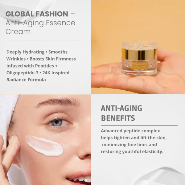 24K Gold Anti-Aging Face Cream 30g Face Cream Jar 30g - Hydrating Anti Aging Skincare Moisturizer UAE GCC | كريم وجه مرطب