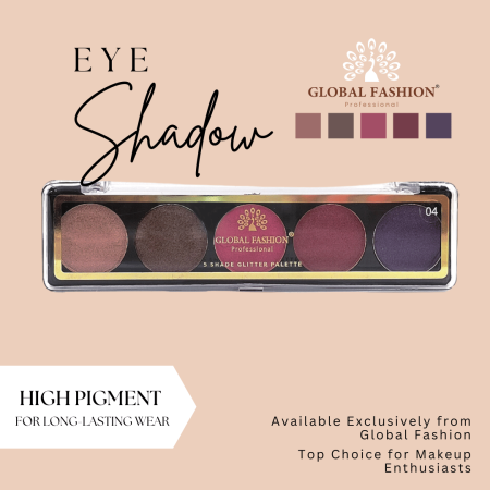 Global Fashion eyeshadow palette close up high pigment texture ظلال عيون لقطة مقربة
