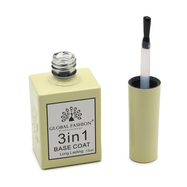 3-in-1 Base Coat 15ml – Global Fashion | Professional Nail Base GCC
بيس جل 3 في 1، 15 مل – جلوبال فاشن | قاعدة أظافر احترافية الخليج
