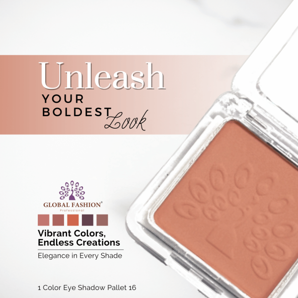 Global Fashion single eyeshadow preview matte shimmer finish ظلال عيون