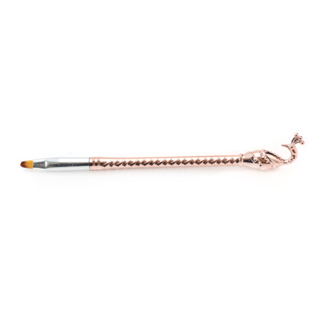 Peacock Gel Brush Global Fashion, Gold, Oval #6