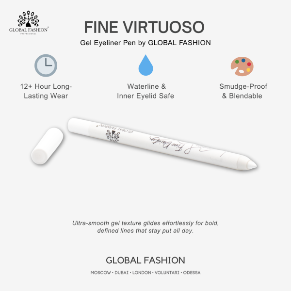 Waterproof gel eyeliner matte precision twist up smudge proof ايلاينر جل مقاوم للماء