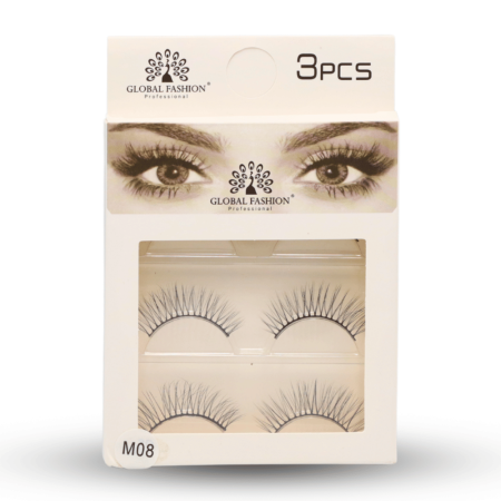 False eyelashes close up fluffy natural reusable strips رموش صناعية لقطة مقربة