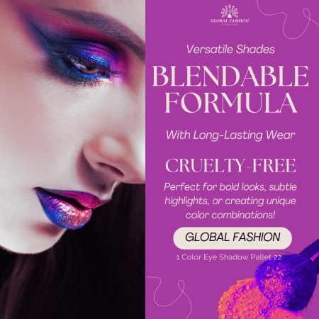 Global Fashion eyeshadow close up high pigment texture ظلال عيون لقطة مقربة