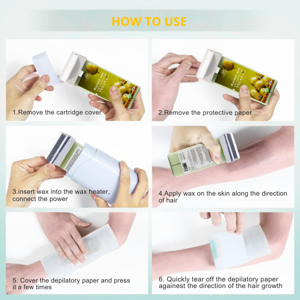 Roll-On Wax Cartridge 100ml – Hair Removal | Olive Roll On Wax Cartridge Hair Removal | شمع رول
Roll-On Wax Cartridge 100ml – Hair Removal | Olive Paraffin Wax Skin Treatment | شمع بارافين