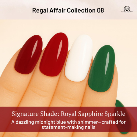 Black Elite Gel Nail Polish Set 6x8ml – UV/LED | Regal Affair Gel Nail Polish Close View High Shine | طلاء اظافر جل
Black Elite Gel Nail Polish Set 6x8ml – UV/LED | Regal Affair Nail Gel Set Detailed View Long Lasting | مناكير جل