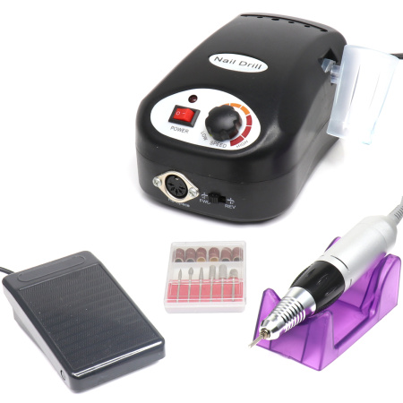 Machine for manicure and pedicure Nail Drill 35000 rpm 65W, black, ZS-217
