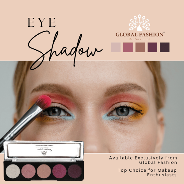Global Fashion eyeshadow palette preview matte shimmer finish باليت ظلال عيون

