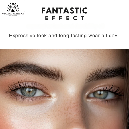 Global Fashion 5D mascara close up precision brush lash separation ماسكارا لقطة مقربة