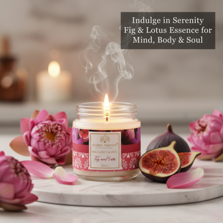 Global Fashion Massage Candle – 30 ml Aromatherapy Spa Candle in 21 Scents