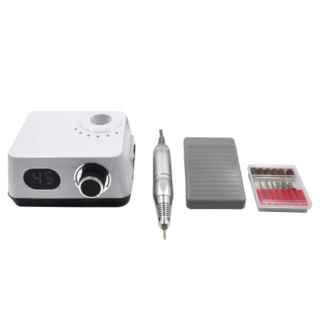 Manicure and pedicure machine 45000 rpm 80 watts Global Fashion GF-210-white