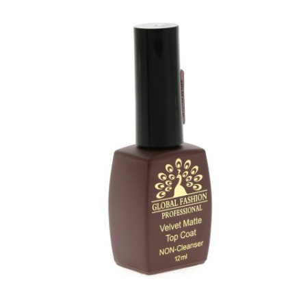 Matte Nail Gel Top, Velvet Matte Top Coat 12ml, Non Sticky Gel Polish Top, Professional Matte Finish Nail Gel, جل مطفي للأظافر, جل توب مطفي للأظافر 12 مل

