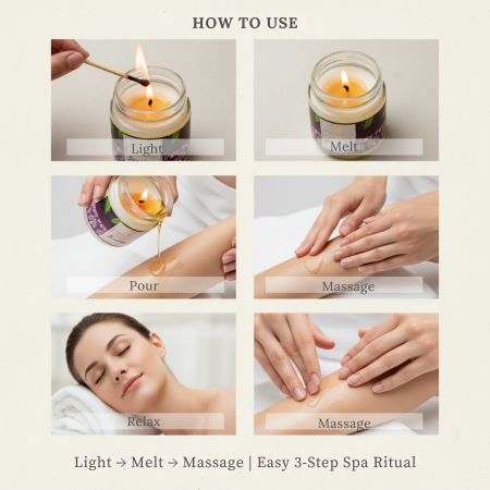 Global Fashion Massage Candle – 30 ml Aromatherapy Spa Candle in 21 Scents
