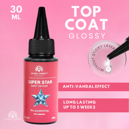 Nail Gel Top Classic, Global Fashion Diamond Top Coat, Rubber Top Gel, 3D Gel Top Coat, Matte Velvet Nail Top, Shiny Glossy Nail Gel, Professional Gel Polish Top, جل توب كلاسيك, جل دايموند للأظافر, جل مطفي, جل مطاطي, جل لامع, جل 3D
