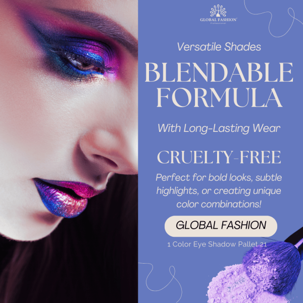 Global Fashion single eyeshadow preview matte shimmer finish ظلال عيون