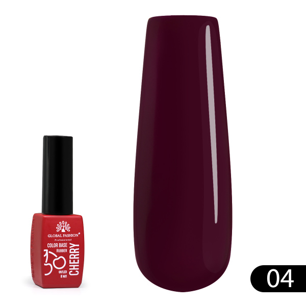 Rubber base Color Cherry 8 ml, - Global Fashion | 04