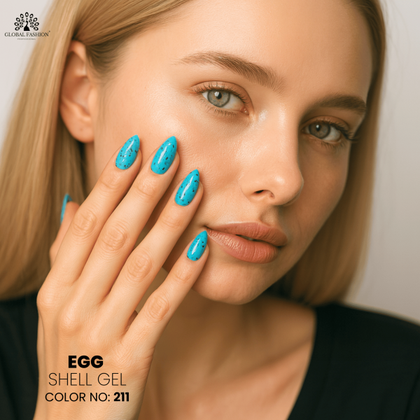 Egg Shell Gel Polish – 15 ml Shade 211 – Speckled Finish