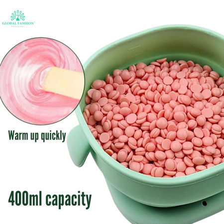 Electric Wax Warmer for Hair Removal Fast Heating | Green Wax Heater Close Up - Hair Removal Machine Detail UAE GCC | جهاز شمع صورة مقربة
