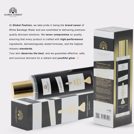 Korean White Bandage Water Hyaluronic Collagen Serum 400ml Serum Close Up - Korean Hydrating Anti Aging Facial Treatment | سيروم صورة مقربة