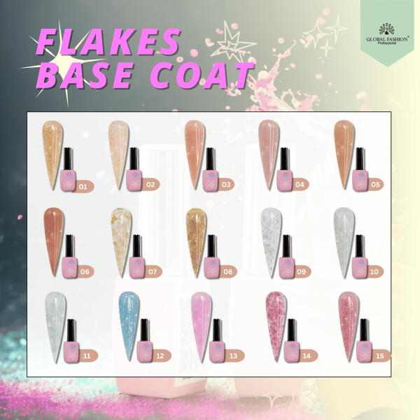 Chrome Flake Nail Base 8ml – Semi-Transparent Foil | Preview
قاعدة أظافر كروم فليك 8 مل – تأثير رقائق شفاف | عرض مسبق

