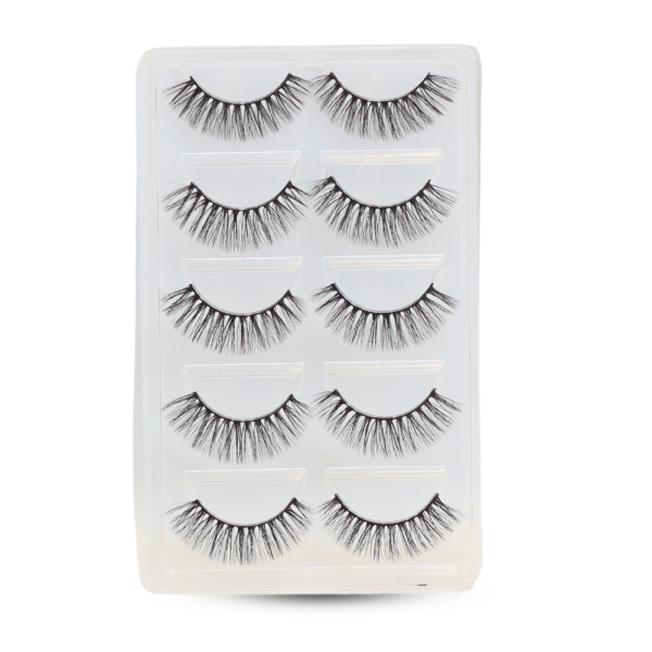 3D wispy false eyelashes reusable natural look fluffy lashes رموش صناعية طبيعية