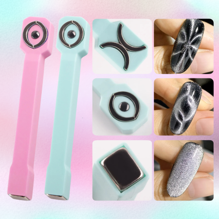 Global Fashion Nail Magnet Pink – Multifunctional Magnetic Tool for Cat Eye Designs
