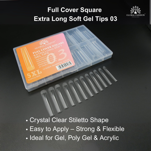 Full Cover Gel Tips 120pcs – Clear Nail Extensions | Square Nail Extension Tips Gel Forms Kit | اطراف اظافر
Full Cover Gel Tips 120pcs – Clear Nail Extensions | Square Dual Nail Forms Reusable Extensions | اظافر صناعية