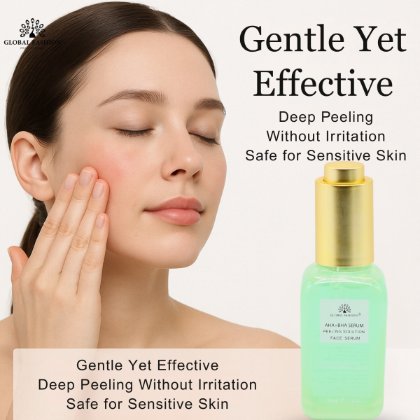 AHA BHA Peeling Solution Face Serum Face Serum Bottle 50ml - Anti Aging Hydrating Skincare Serum UAE GCC | سيروم للوجه