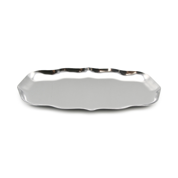 Premium Metal Multi-Purpose Tray (1Pc) | Korean Style Organizer | (Silver Tray)