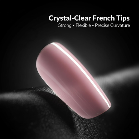 French Nail Tips 150pcs – Clear Gel Extensions Set Nail Tips Close View Extension Kit | اطراف اظافر
French Nail Tips 150pcs – Clear Gel Extensions Set Dual Nail Forms Detailed View | اظافر صناعية