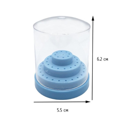 Bit stand, small, blue, (holds 48 bits)