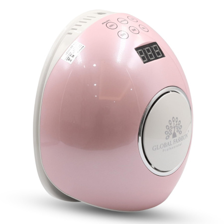 Global Fashion 2-in-1 UV/LED Nail Lamp – Fast 30s Cure, G1 | Pink cordless uv led nail lamp gel polish dryer fast curing manicure tool