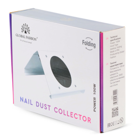 100W Nail Dust Collector Foldable Close View | جهاز شفط غبار احترافي
Professional Nail Vacuum HEPA Detailed View | مكنسة اظافر